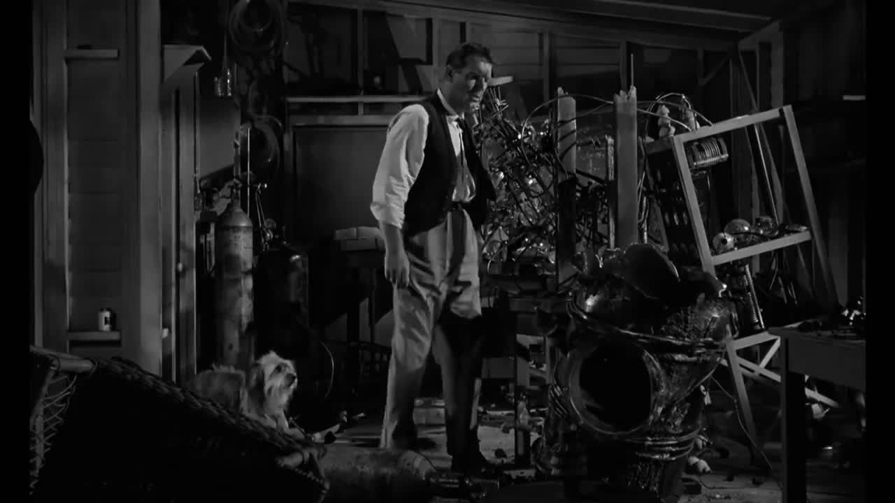 Absent-Minded Professor 1Fred MacMurray surrounded by junk in The Absent-Minded Professor