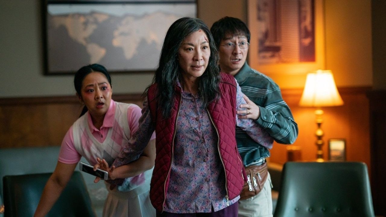 Michelle Yeoh protects her family in Everything Everywhere All At Once