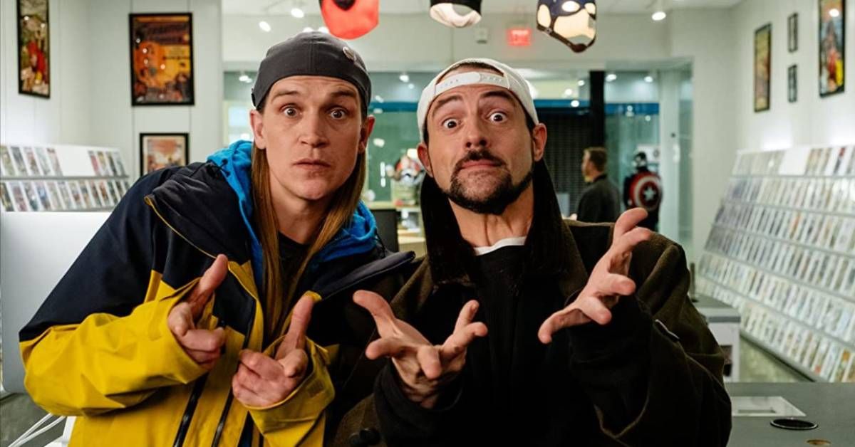 Jason Mewes and Kevin Smith in character in 