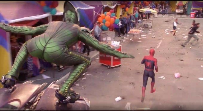 Spider-Man Festival scene