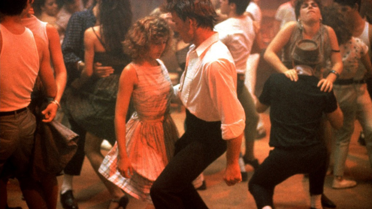 Jennifer Grey and Patrick Swayze in Dirty Dancing.