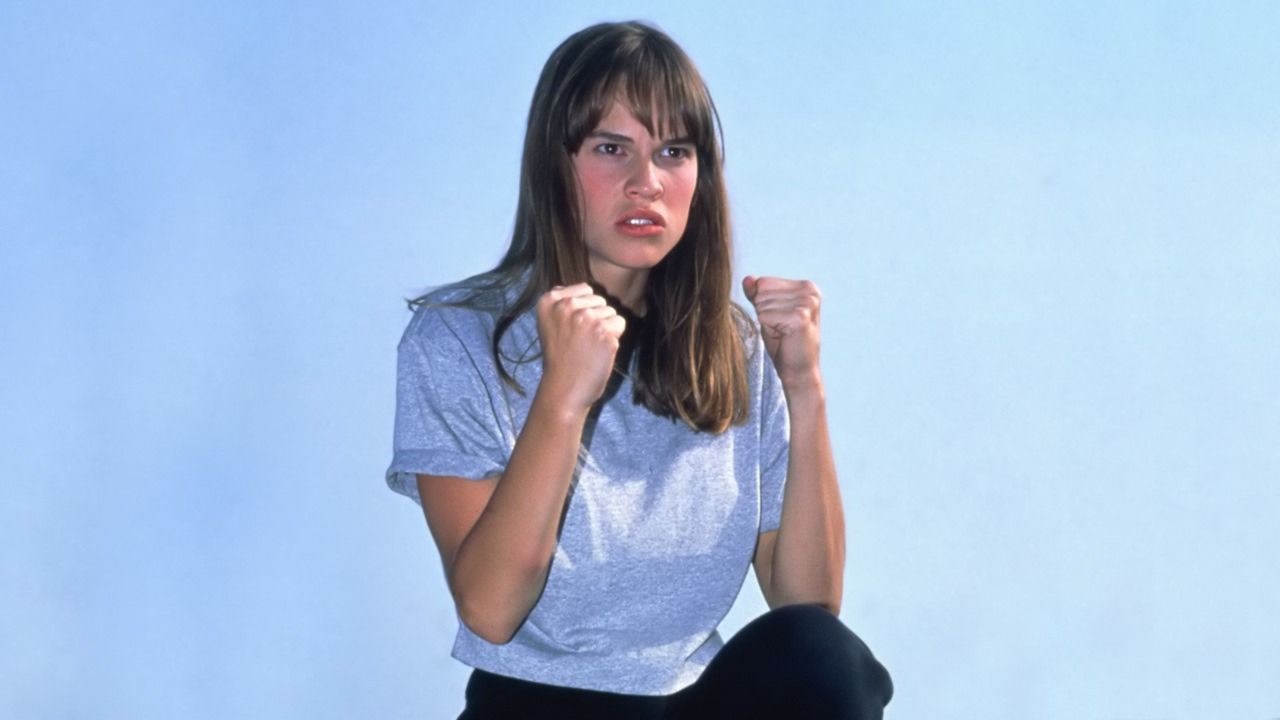 The Next Karate Kid Star Hilary Swank Dodges Cobra Kai Return Question