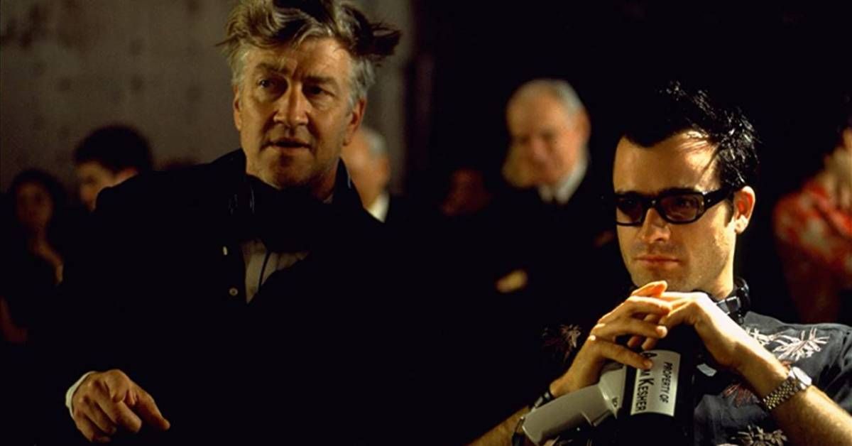 David Lynch and Justin Theroux shoot a scene for 