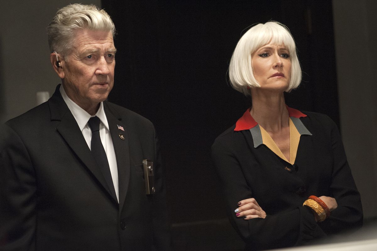 David Lynch and Laura Dern in Twin Peaks: The Return