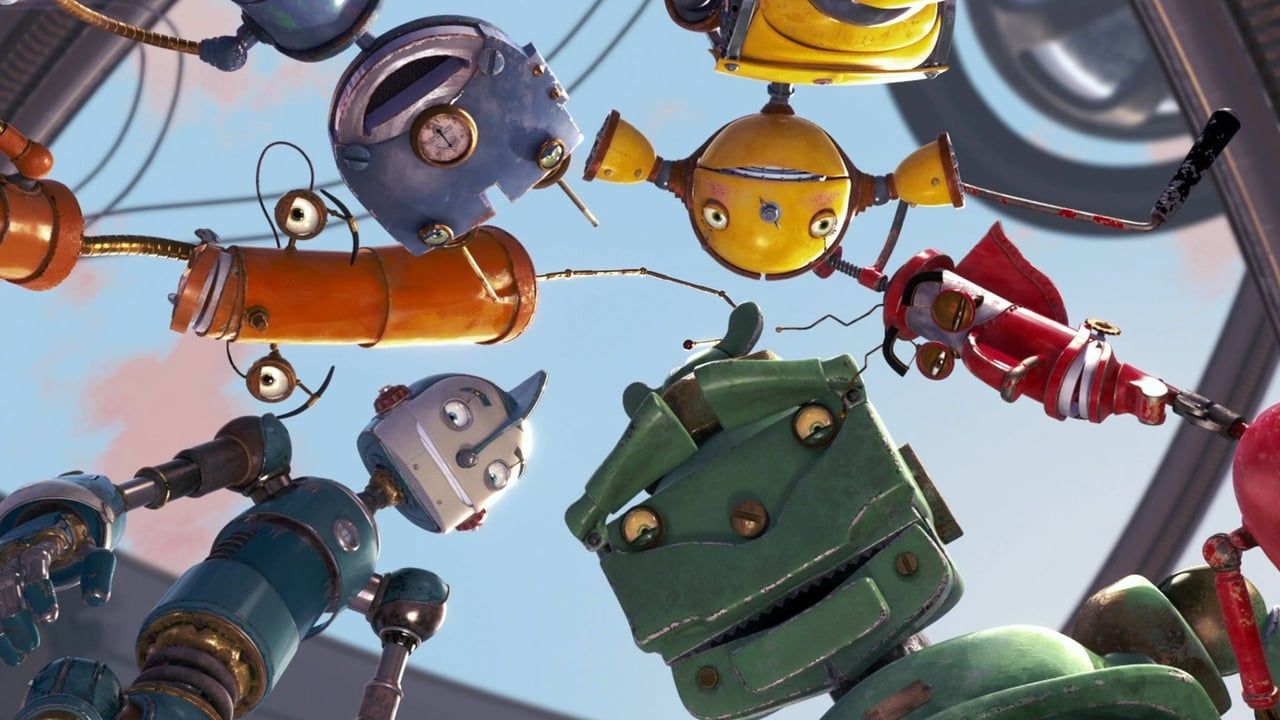 The robots all look down in a circle