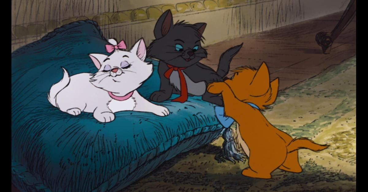 Marie, Berlioz, and Toulouse in The Aristocats.