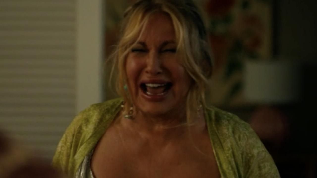 Jennifer Coolidge is either laughing or crying in The White Lotus