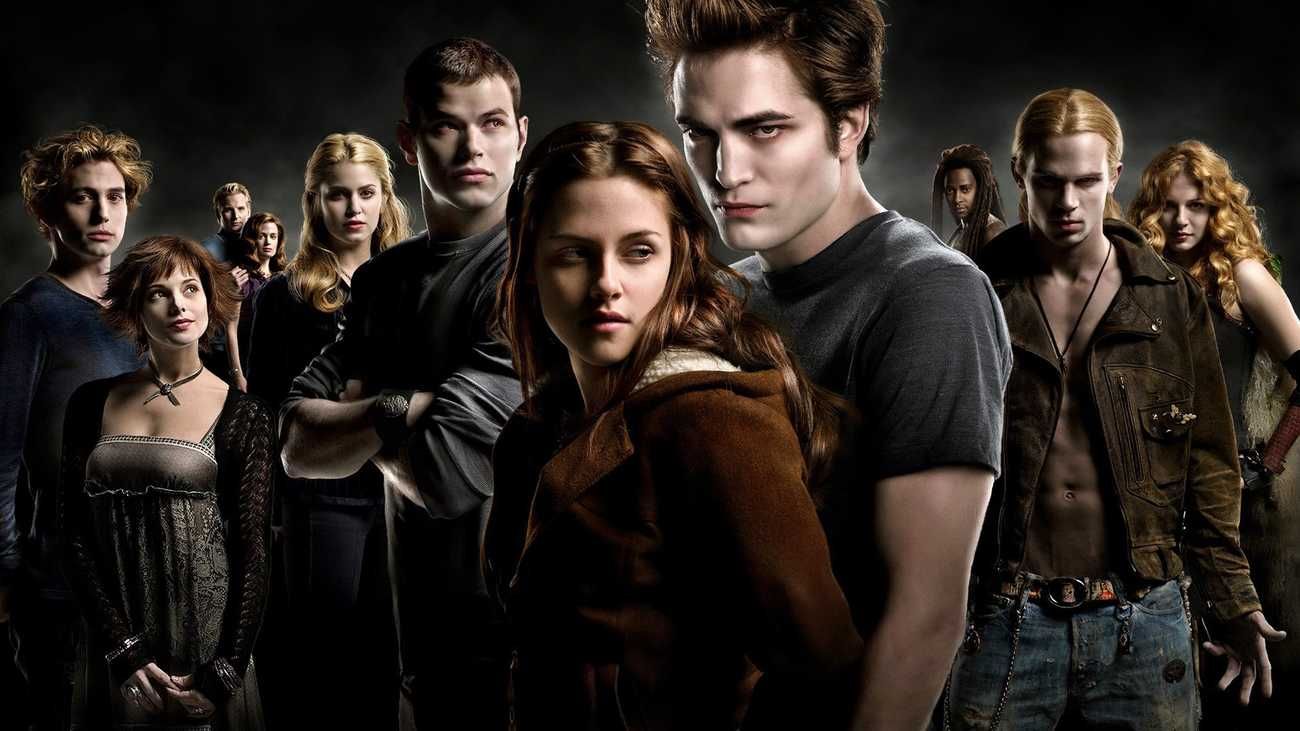 Kristen Stewart, Robert Pattinson, and the rest of the vampires in Twilight.
