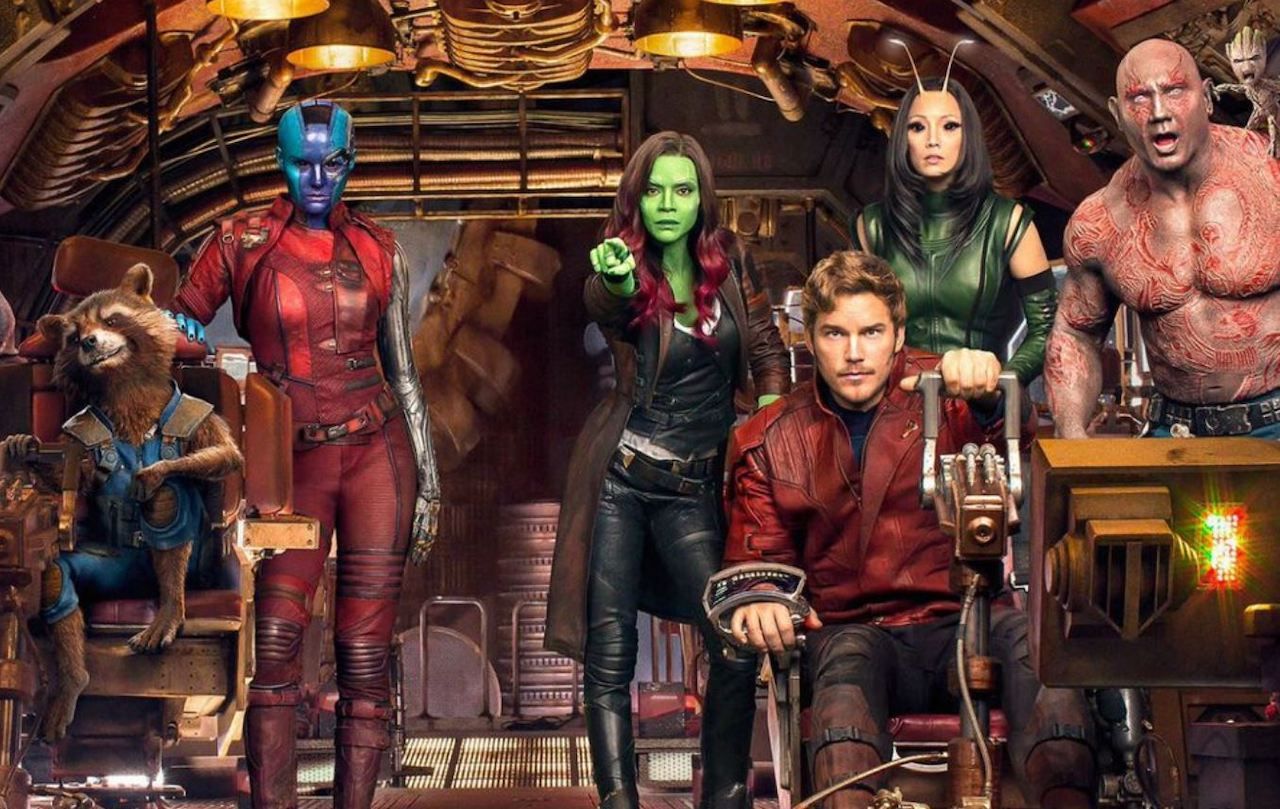 The intergalactic cast of Guardians of the Galaxy, including Chris Pratt