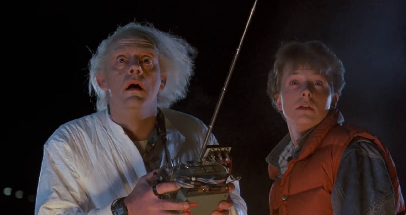 Michael J Fox and Christopher Lloyd 