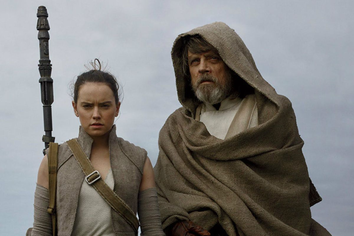 Rey Luke Skywalker Daisy Ridley Mark Hamill Star Wars The Last Jedi Episode VIII