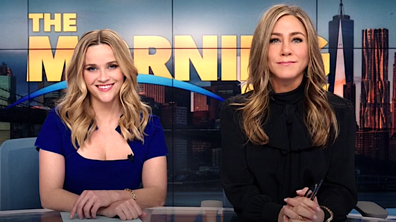 Reese Witherspoon and Jennifer Aniston in Apple TV+ The Morning Show