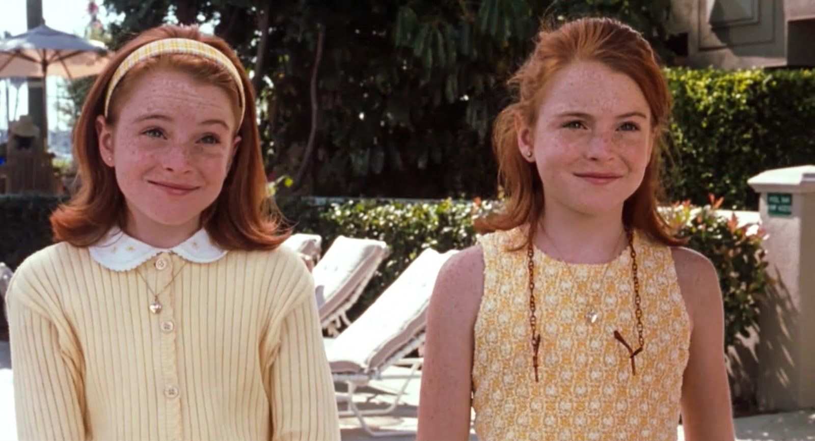 Lindsay Lohan playing twins in the parent trap