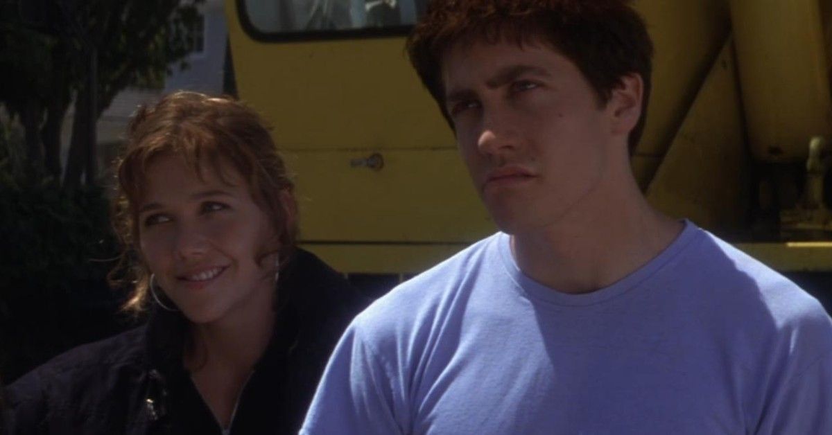 Donnie Darko and his sister watching their destroyed house
