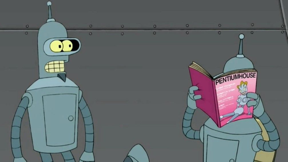 Futurama Bender and Flexo