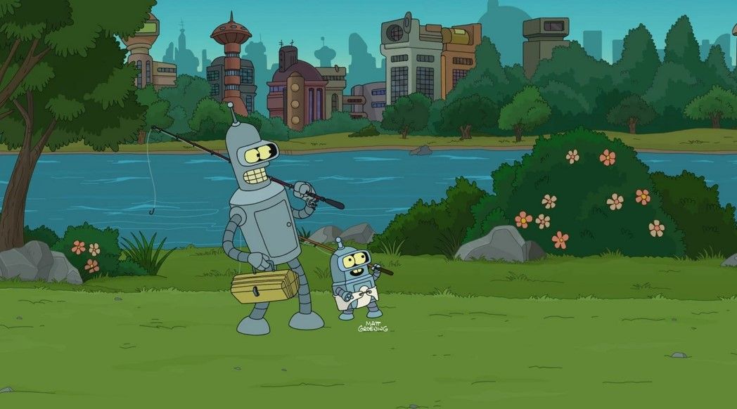Futurama Bender and son