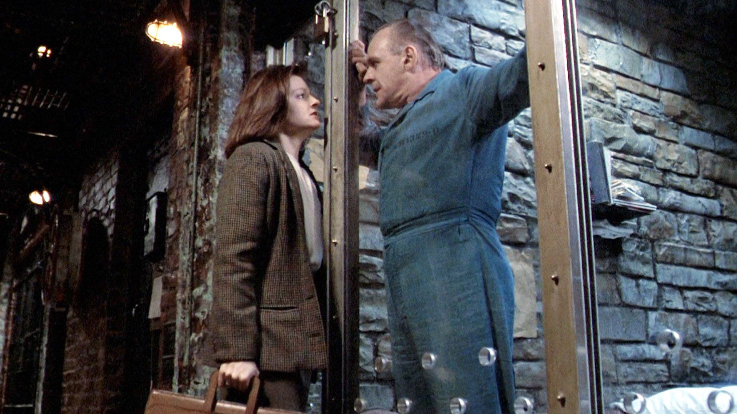 Jodie Foster and Anthony Hopkins Silence of the Lambs