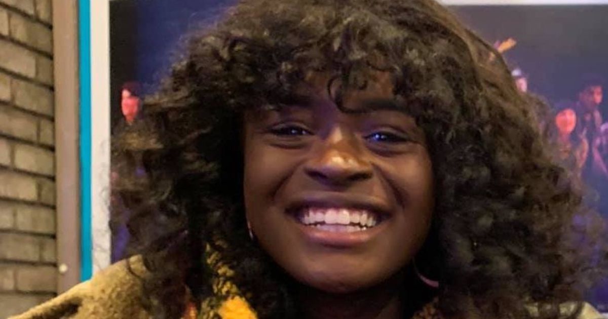 Celia Rose Gooding after a performance of Jagged Little Pill on Broadway in 2019.