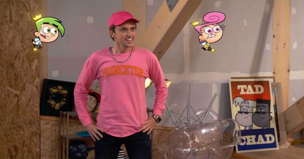 A live-action scene from the new Fairly OddParents