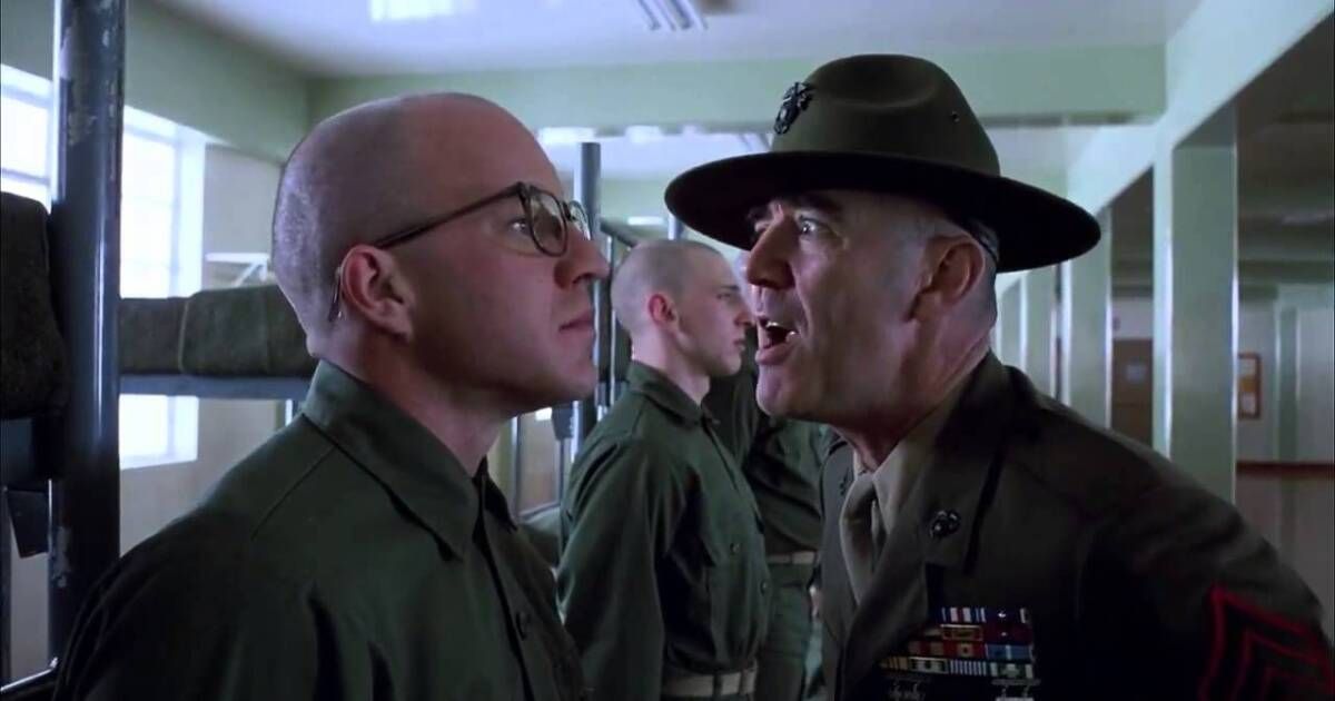 Gomer Pyle gets yelled at in Full Metal Jacket