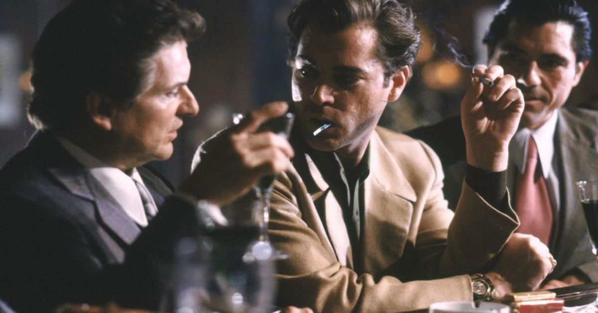 Ray Liotta as Henry Hill and Joe Pesci as Tommy DeVito