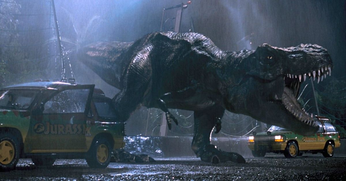 Un T Rex gigante que grita