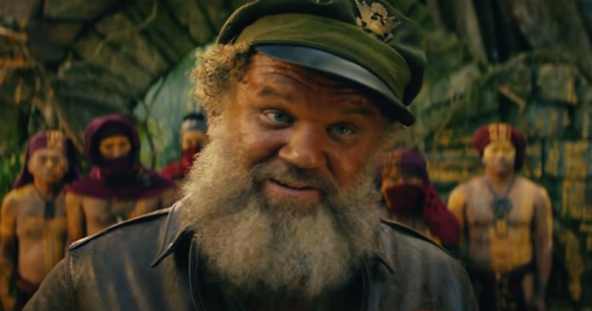 John C. Reilly bearded and wooly in Kong Skull Island