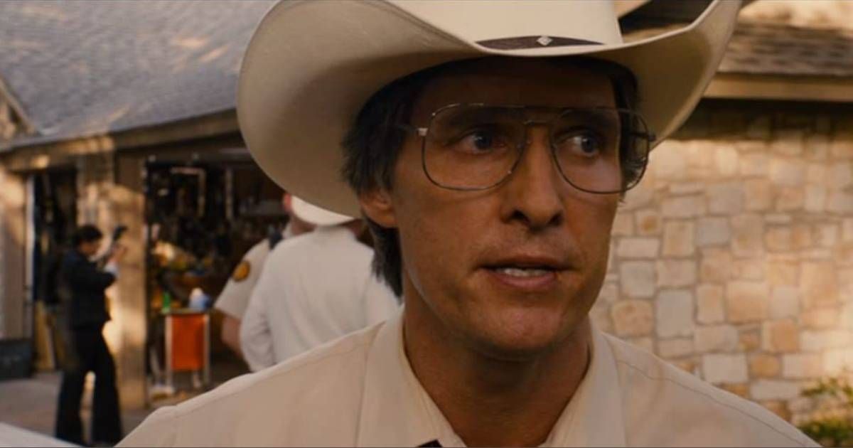 Matthew McConaughey as the prosecuting attorney in Bernie (2011).