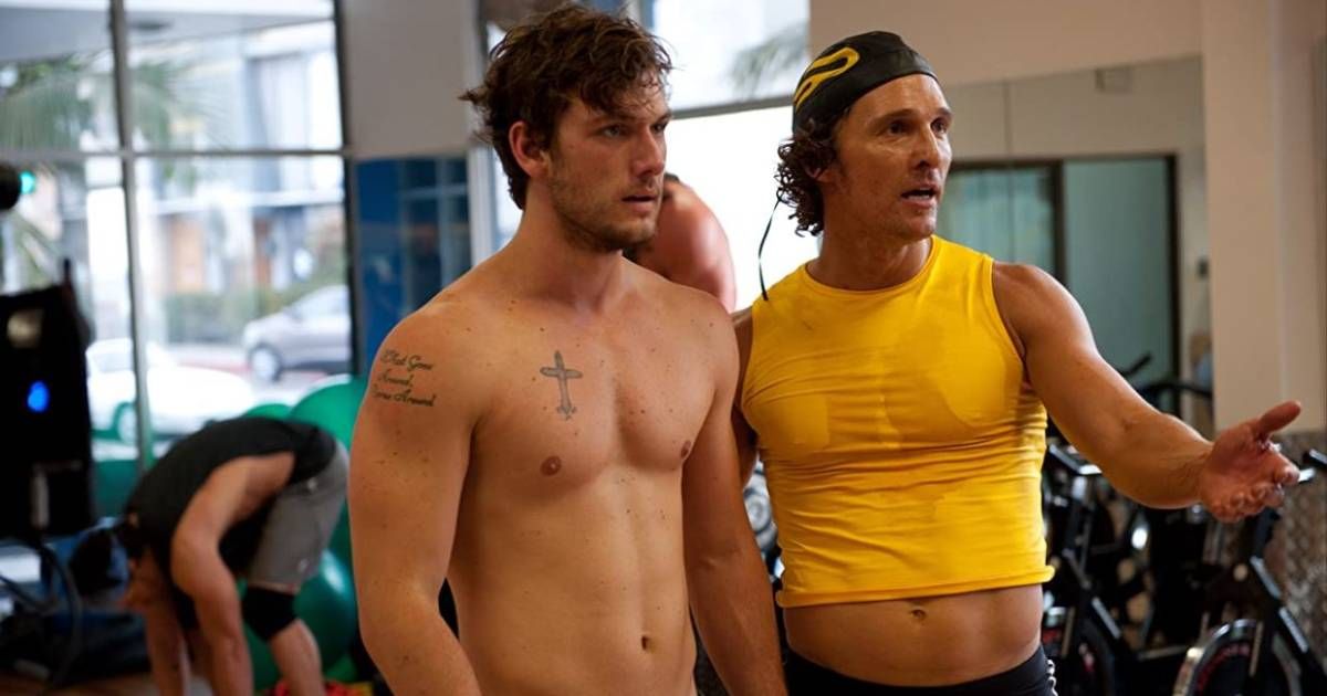 Alex Pettyfer and Matthew McConaughey in Magic Mike (2012).