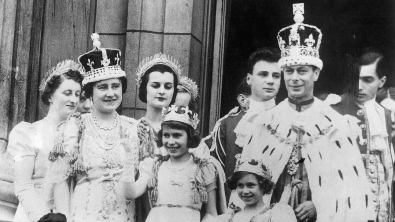 Royal House of Windsor's Royal Family in black and white