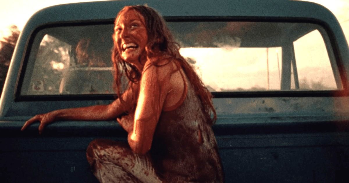Sally escaping Leatherface 