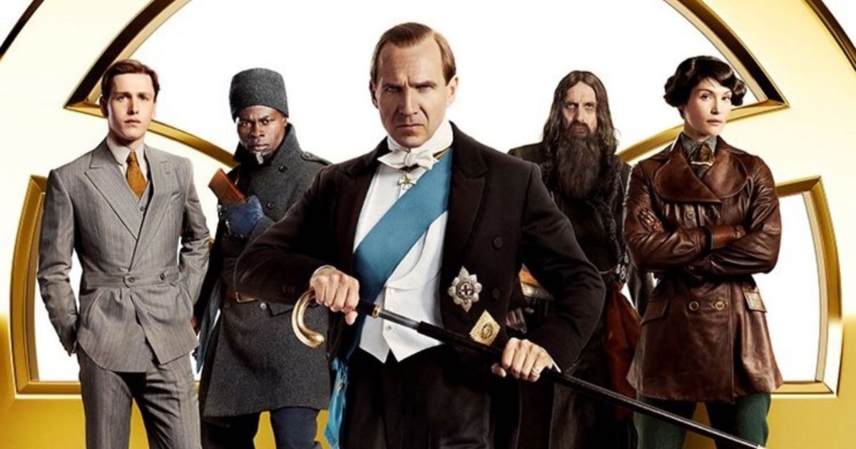 The Kings Man cast, Ralp Fiennes in the center