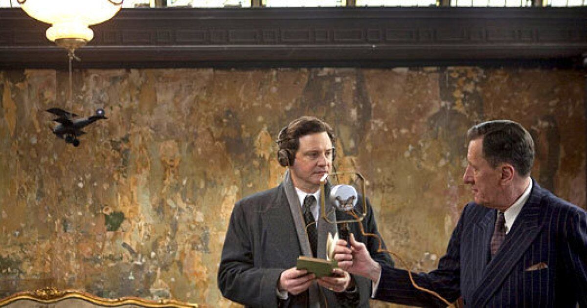 Colin Firth takes lessons from Rush in The Kings Speech