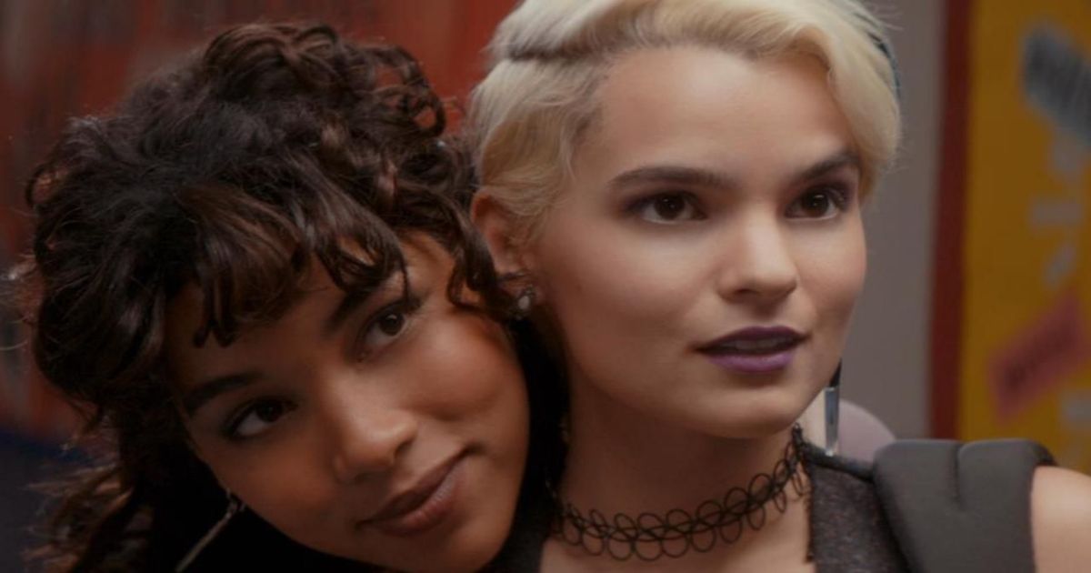 The titular Tragedy Girls in punk makeup