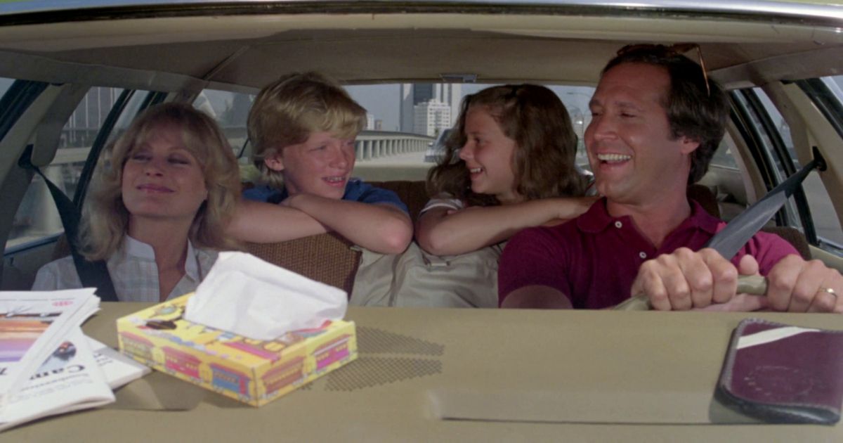 The Griswold family in the car in Vacation