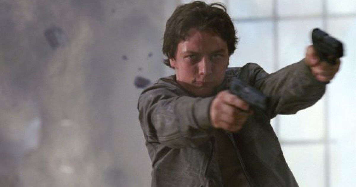 McAvoy shoots two guns in Wanted