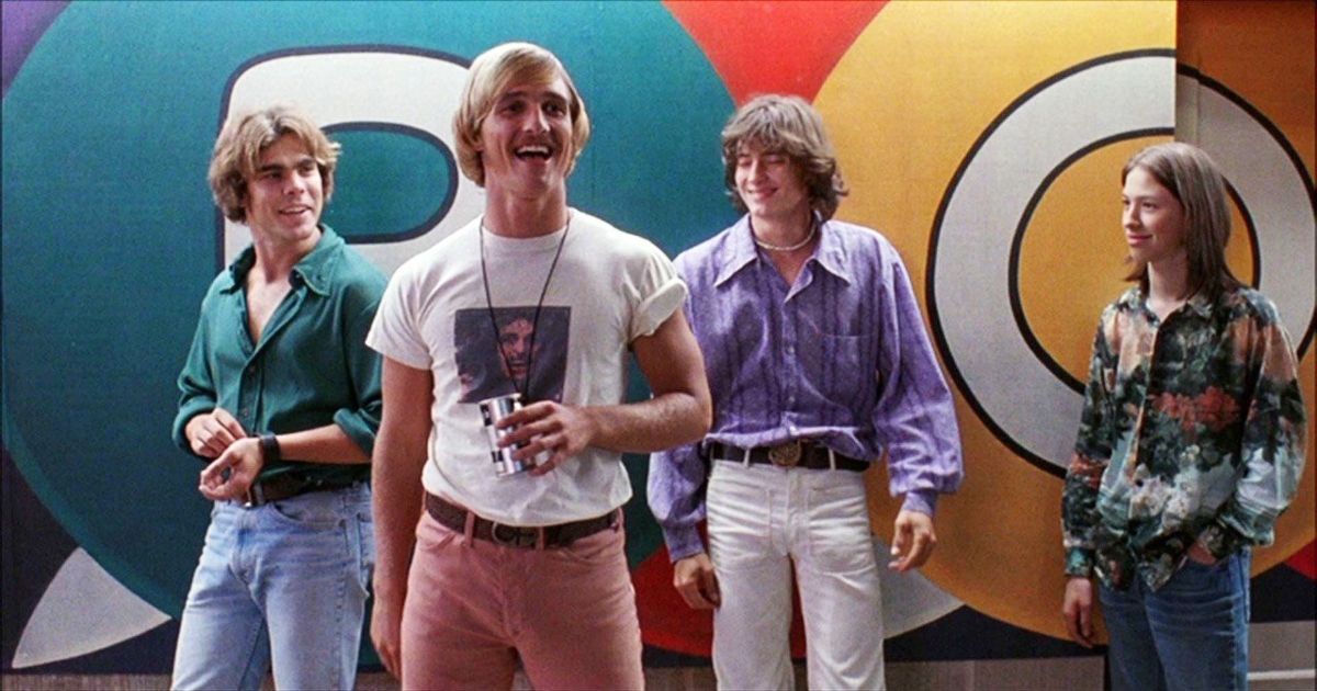 Matthew McConaughey and others in Dazed and Confused