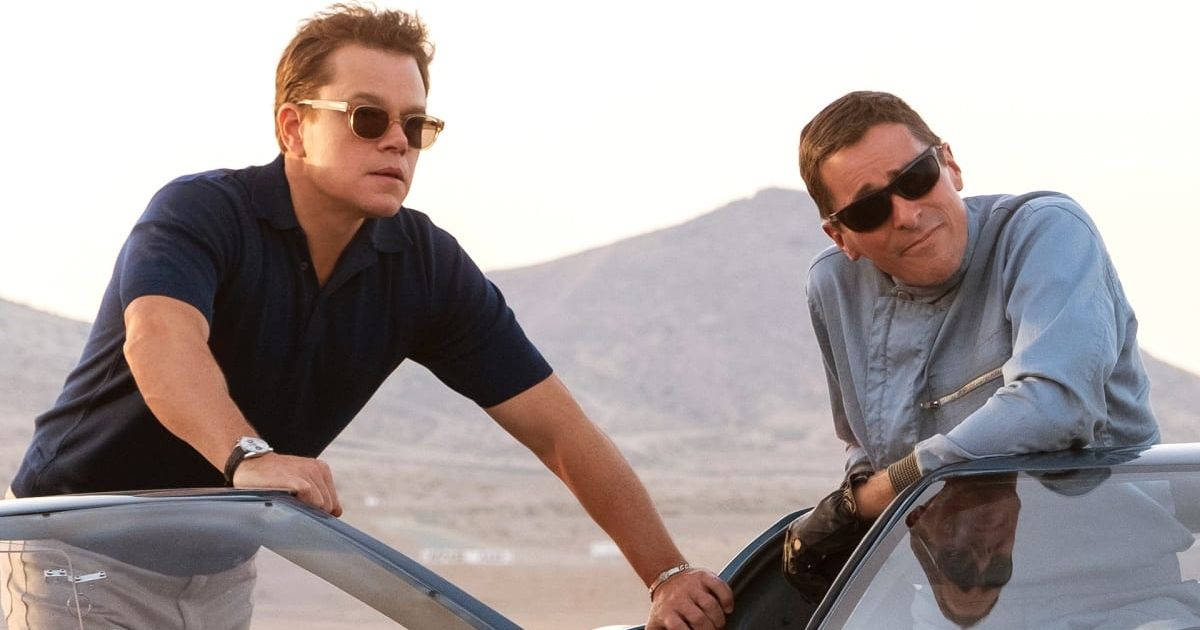 Matt Damon e Christian Bale em Ford x Ferrari (2019)