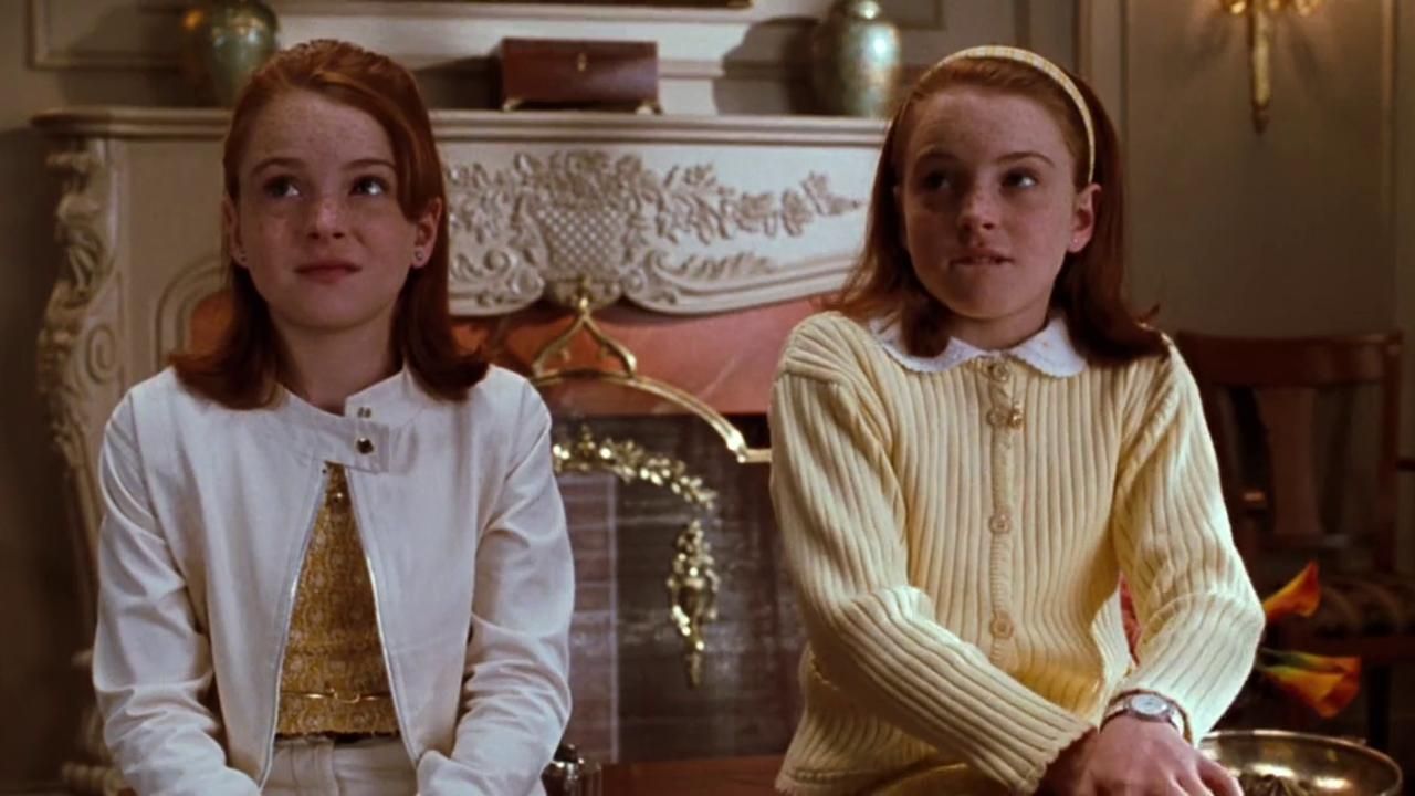 Lindsay Lohan as the twins in Parent Trap