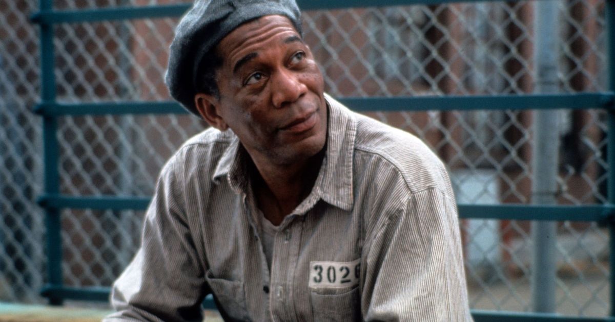 Morgan Freeman in the Shawshank Redemption