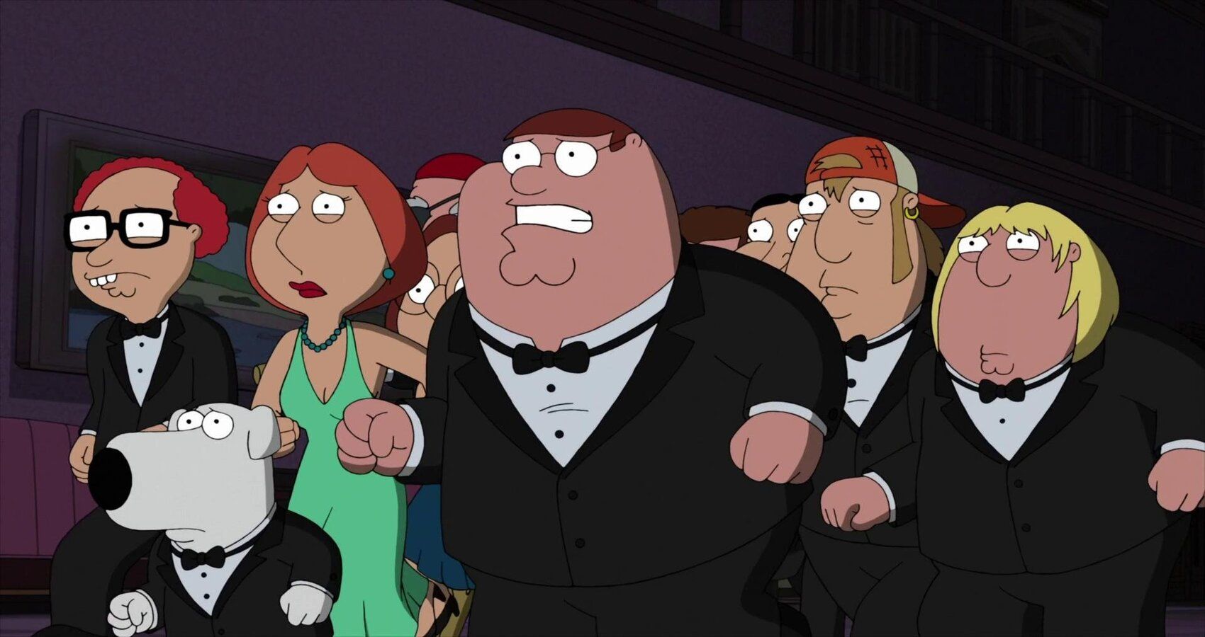 Well-dressed Family Guy cast is angry