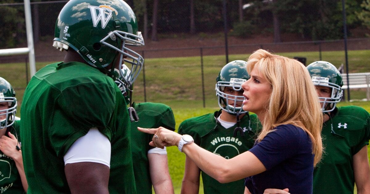 Sandra Bullock in a scene from The Blind Side movie