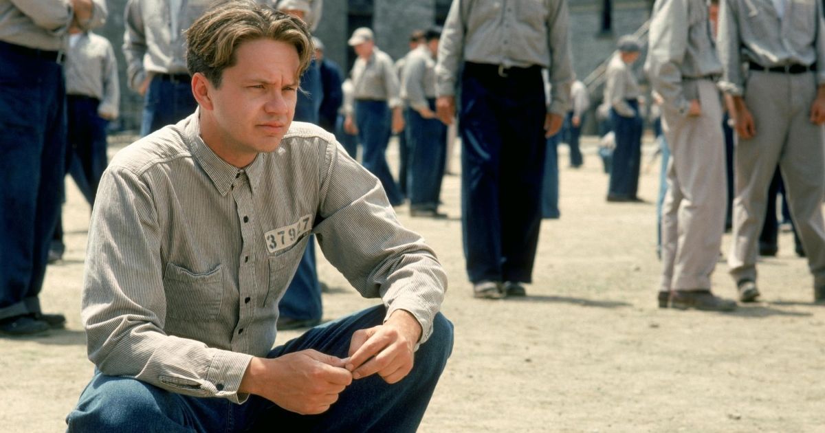 Tim Robbins as Andy in Shawshank Redemption
