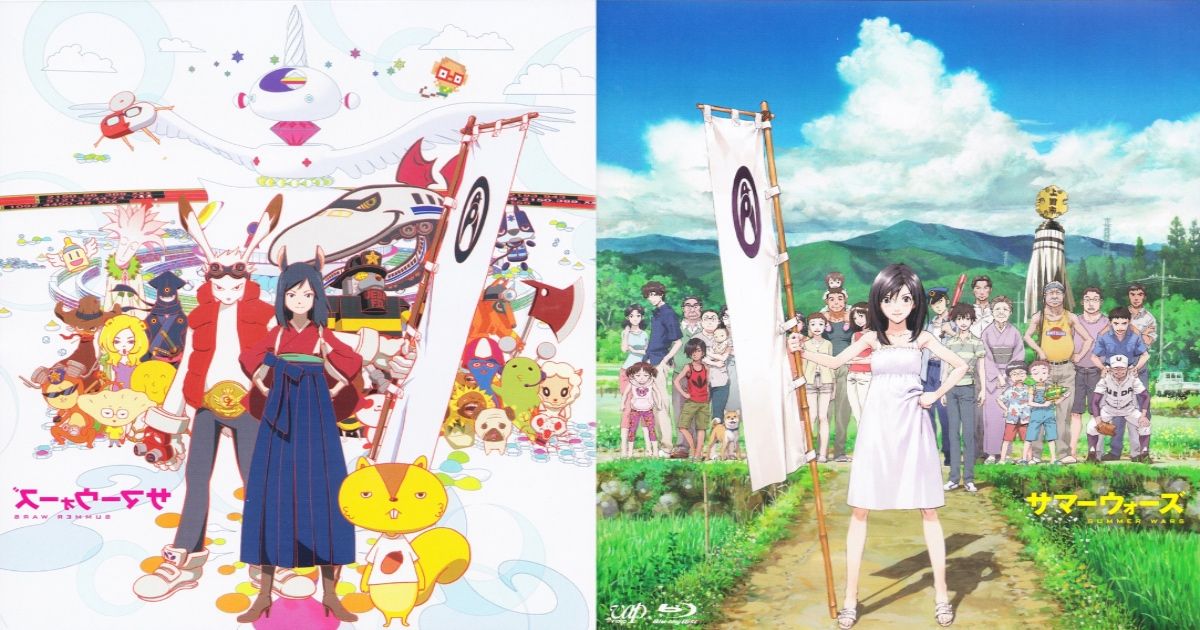 The cast of Summer Wars before and after animation