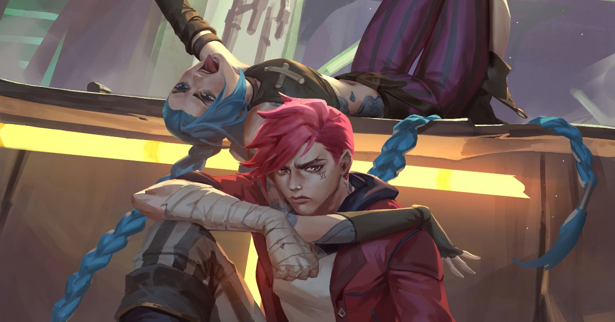 Vi and Jinx hang out in Arcane