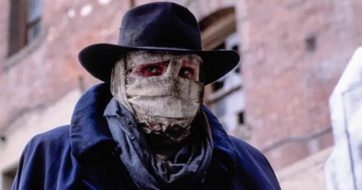 Liam Neeson in bandages as Darkman 