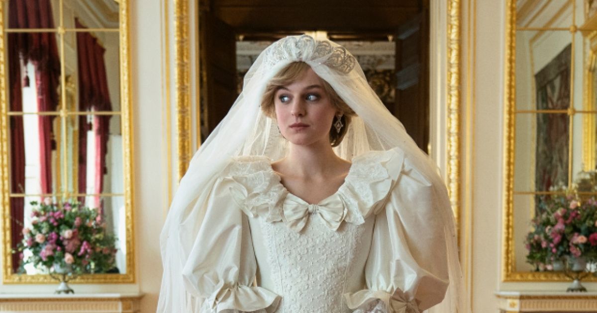 Emma Corrin as Princess Diana in The Crown