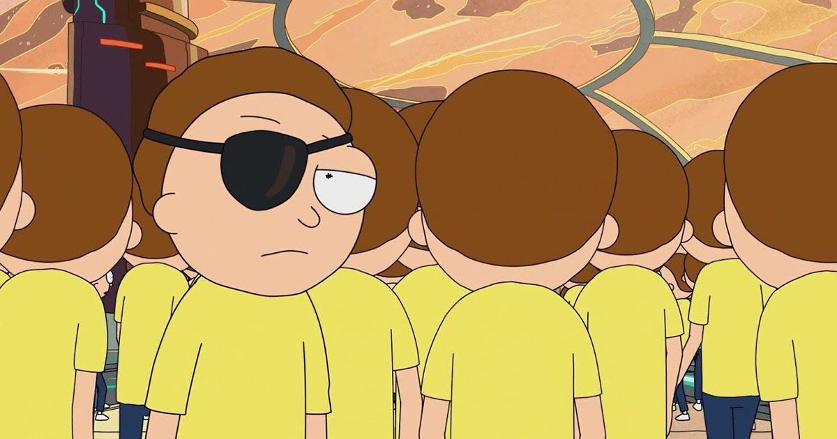 Evil versions of Morty in the multiverse