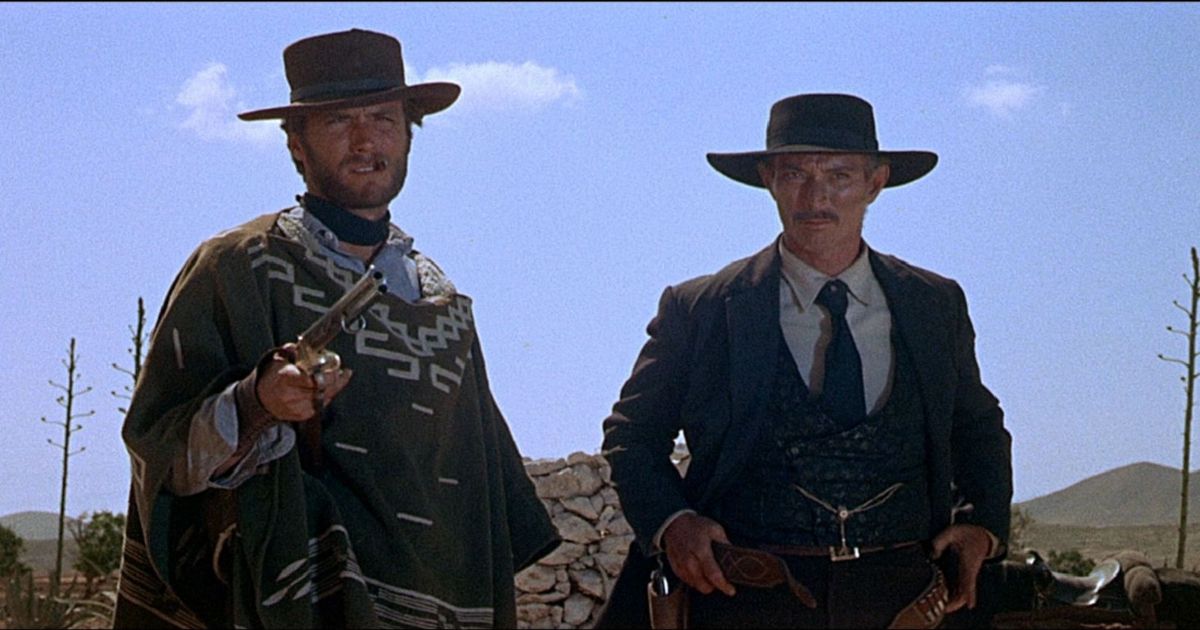 Clint Eastwood and Lee Van Cleef in Sergio Leone's A Few Dollars More