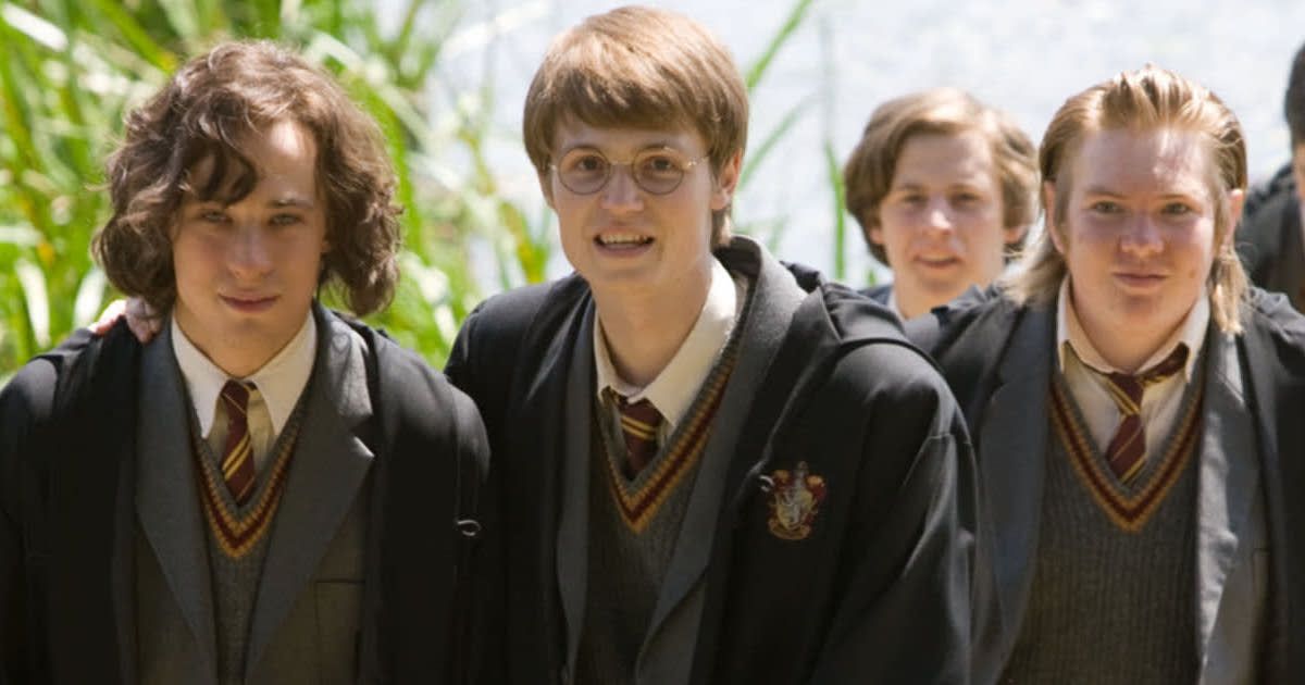 Harry Potter and the Order of the Phoenix Young Sirius Black, Young James Potter, Young Remus Lupin, and Young Peter Pettigrew